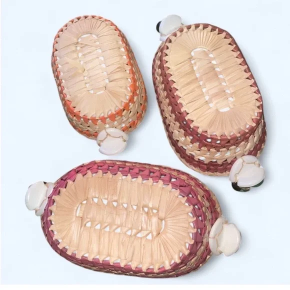 Handwoven Multicolor Basket Set - Picture 2 of 3